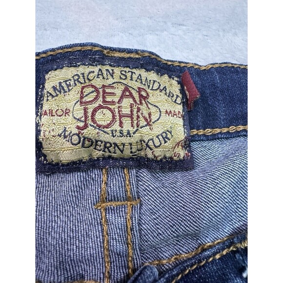 Dear John Blaire High Rise Straight 5-Pocket Blue Jeans Med Wash Women Size 28 - Picture 8 of 12